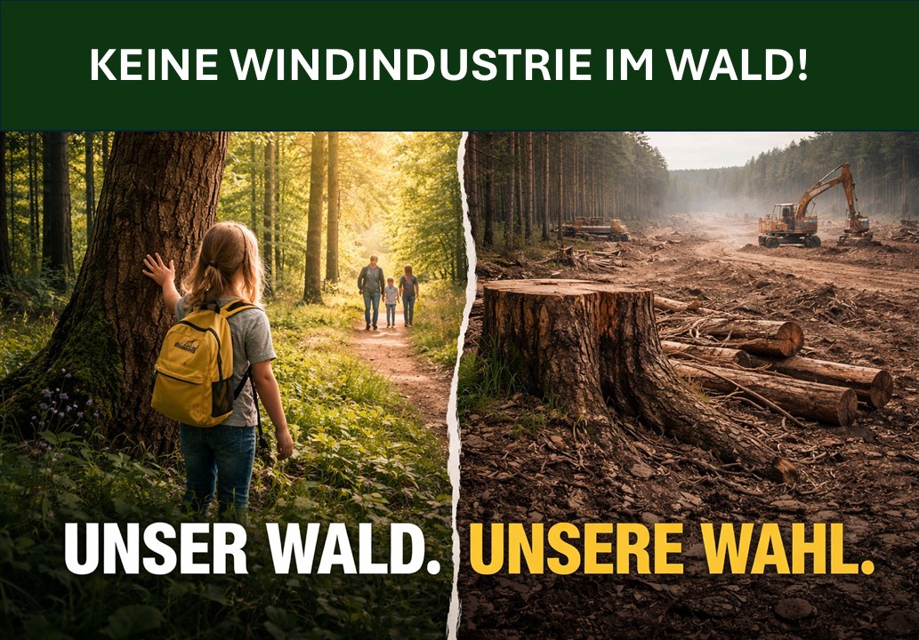 Keine Windindustrie im Wald