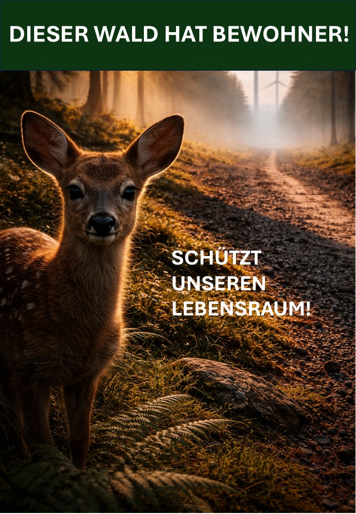 Dieser Wald hat Bewohner Reh